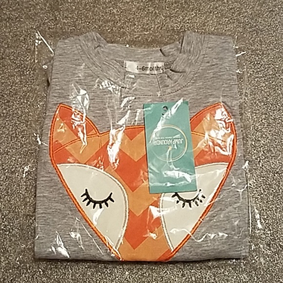 Jump around 4-6mo grey fox romper - Picture 3 of 3